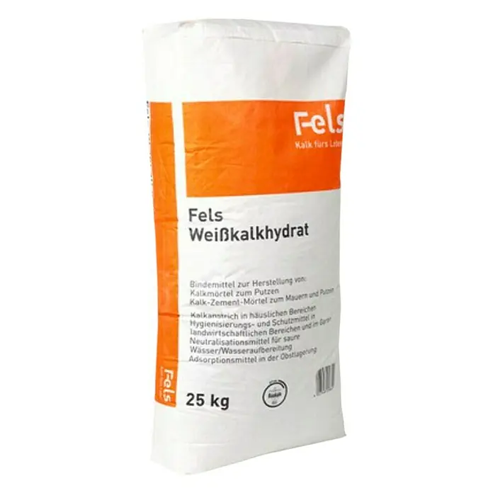 Weißkalkhydrat - 25 kg - Diagonale Ansicht