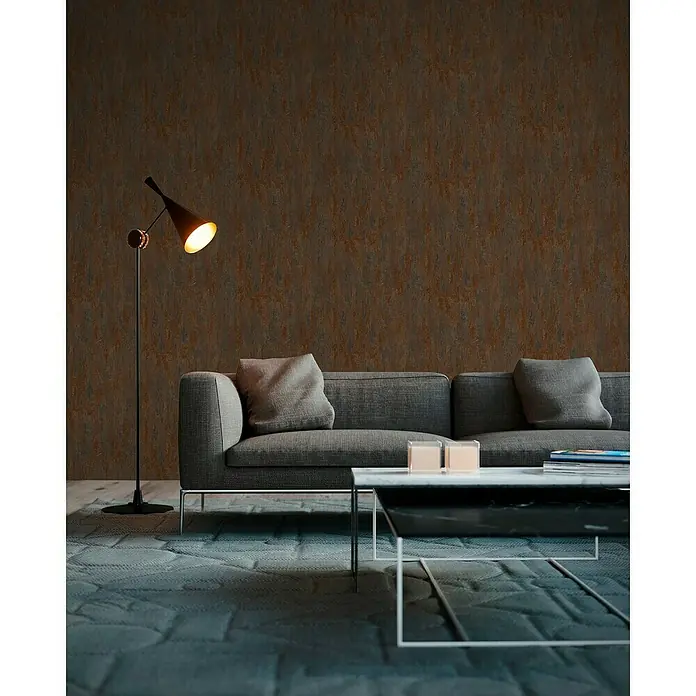 AS Creation Elements Vliestapete Patina - Braun/Kupfer, Metalloptik, 10,05 x 0,53 m - Stimmungsaufnahme
