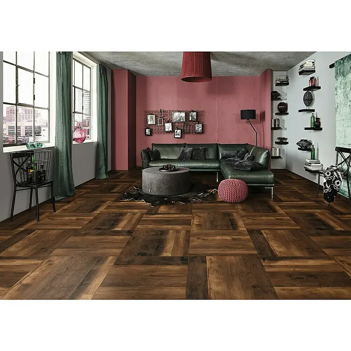LOGOCLIC Vinto Laminat - 628 x 157 x 10 mm, Rustikalni pod - Živopisni prikaz