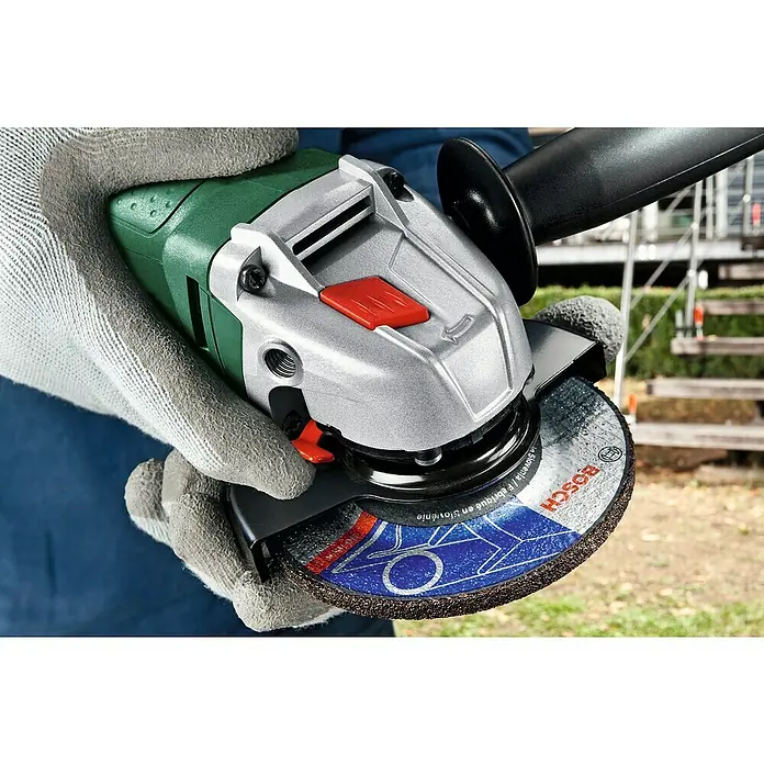 Bosch Winkelschleifer PWS 700-115 - 700 W, Durchmesser Scheibe: 115 mm, Leerlaufdrehzahl: 12.000 U/min - Detailaufnahme