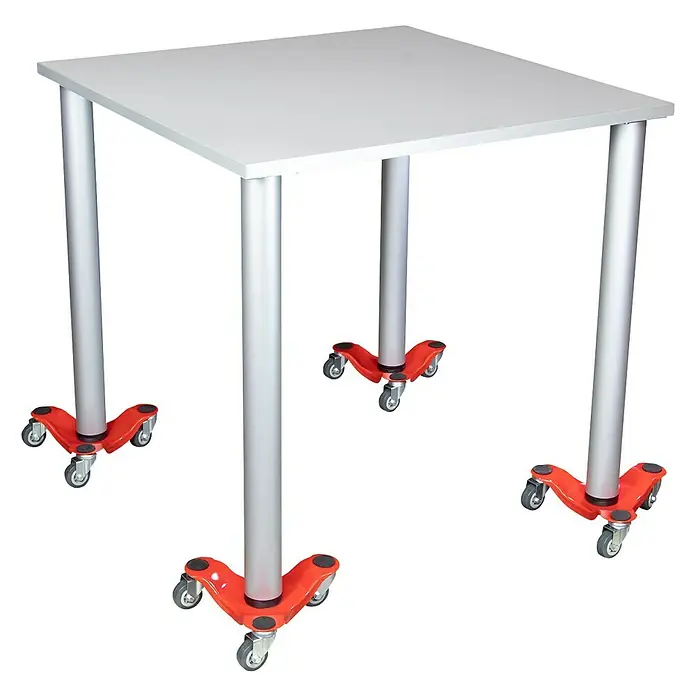 Wagner System Transportroller MM 1196 - L x B x H: 250 x 250 x 75 mm, Traglast: 100 kg - Diagonale Ansicht