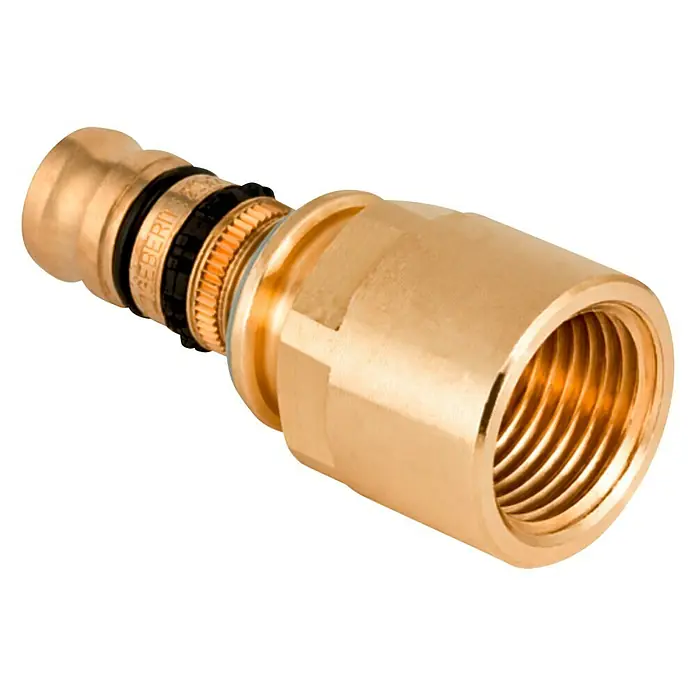 Geberit Mepla Press-Übergangsnippel - Durchmesser: 20 mm, Innengewinde: ¾″ - Diagonale Ansicht
