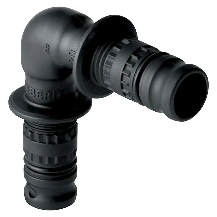 Geberit Mepla Presswinkel - Durchmesser: 26 mm, Winkel: 90 ° - Diagonale Ansicht