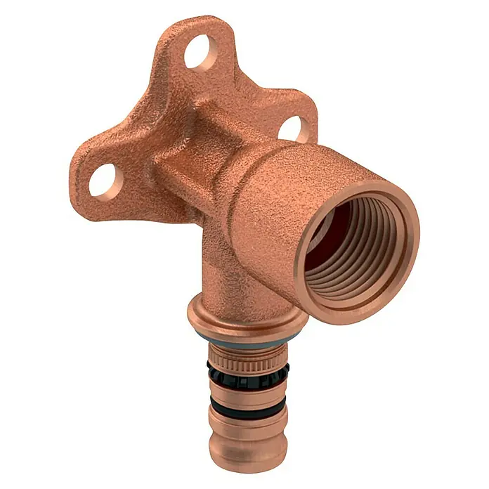 Geberit Mepla Press-Wandwinkel - Durchmesser: 20 mm, Innengewinde: ¾″ - Diagonale Ansicht