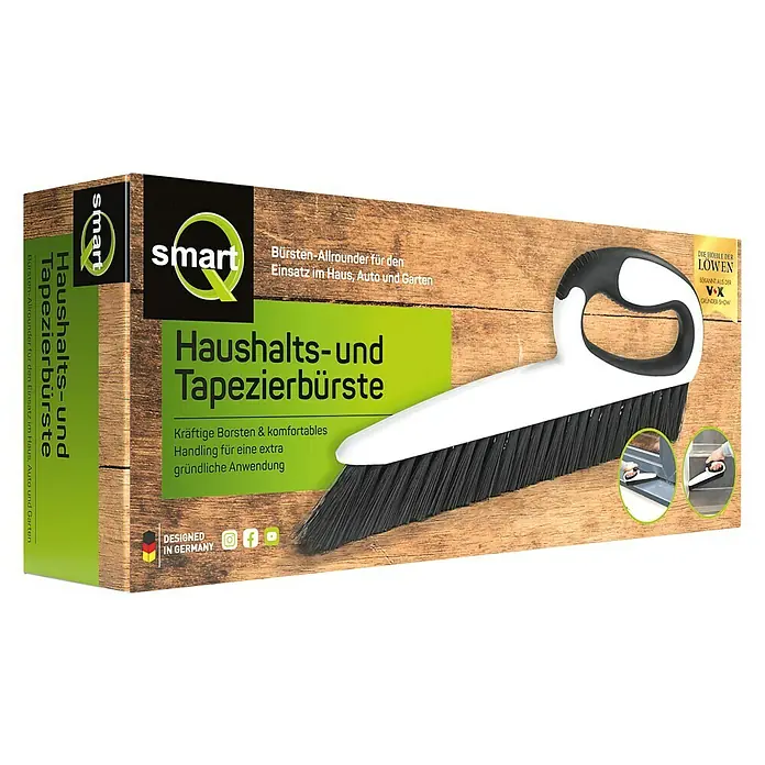 smartQ Tapezierbürste Haushaltsbürste - 31 x 12 cm - Diagonale Ansicht