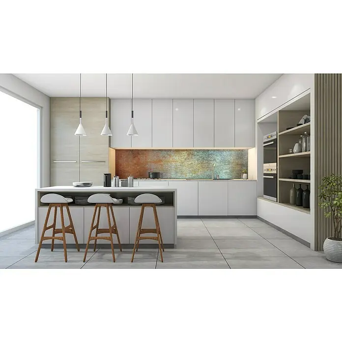 SanDesign Acryl-Verbundplatte - 100 x 250 cm, Colored Rust - Stimmungsaufnahme