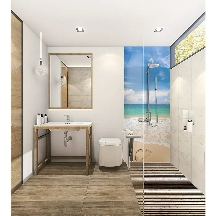 SanDesign Alu-Verbundplatte - 100 x 250 cm, Footsteps - Stimmungsaufnahme