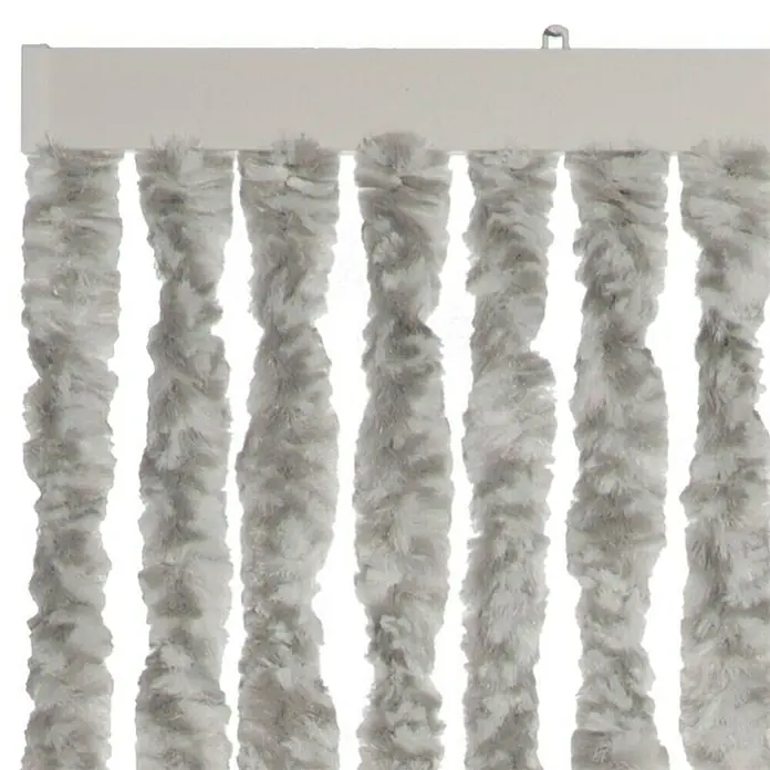 Türvorhang Martinique - Grau/Weiß, 93 x 230 cm - Detailaufnahme