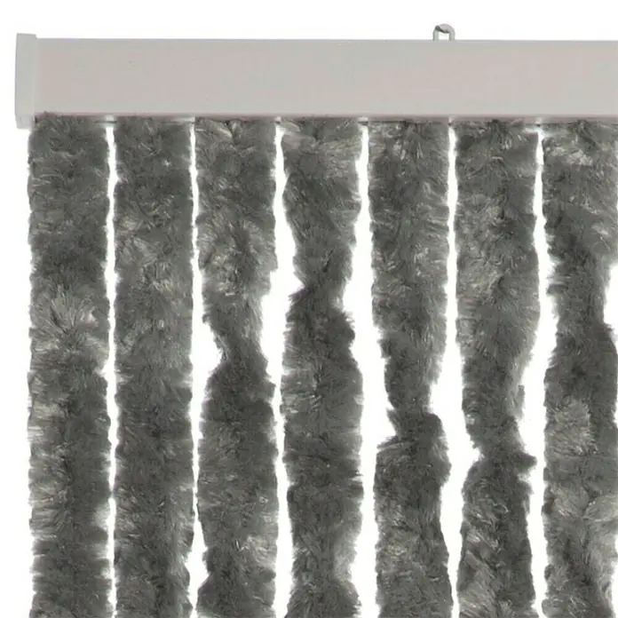 Türvorhang Martinique - Grau, 93 x 210 cm - Detailaufnahme