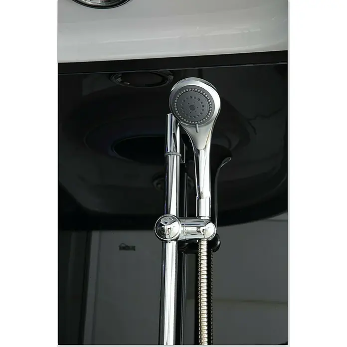 Home Deluxe Dampfdusche Black Pearl - Links, L x B x H: 80 x 120 x 220 cm - Detailaufnahme