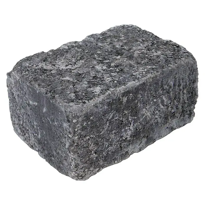 EHL Mauerstein Times Antik - 25 x 15 x 12 cm, Anthrazit, Beton - Diagonale Ansicht