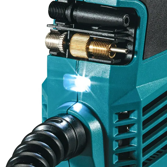 Makita Akku-Kompressor DMP180Z - 18 V, Li-Ionen, Ohne Akku, Max. Druck: 8,3 bar - Detailaufnahme