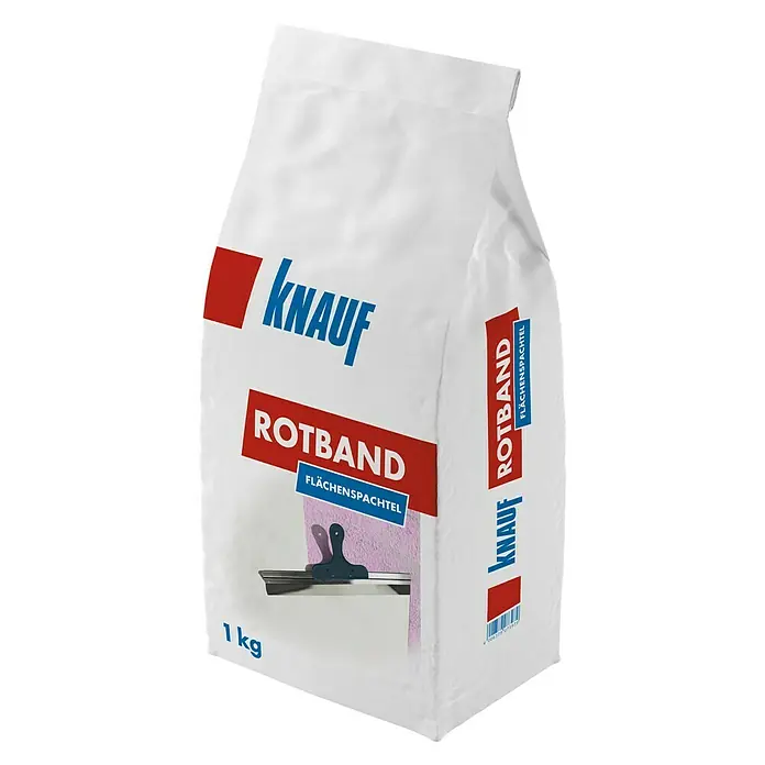 Knauf Rotband Flächenspachtel - 1 kg - Diagonale Ansicht