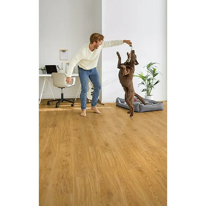 Corklife Freestyle Korkboden Access Oak Natur - 1.220 x 185 x 8,5 mm, Landhausdiele - Stimmungsaufnahme