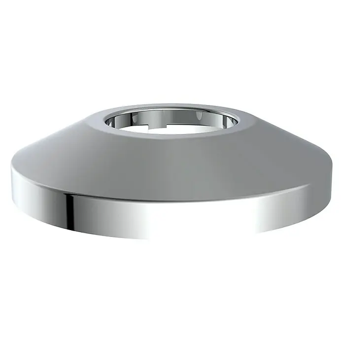 Abdeckrosette - 32 mm, Chrom - Vorderansicht