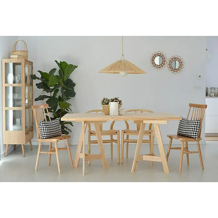 Astigarraga Encimera de madera maciza - Pino, 160 cm x 80 cm x 35 mm - Foto ambiente