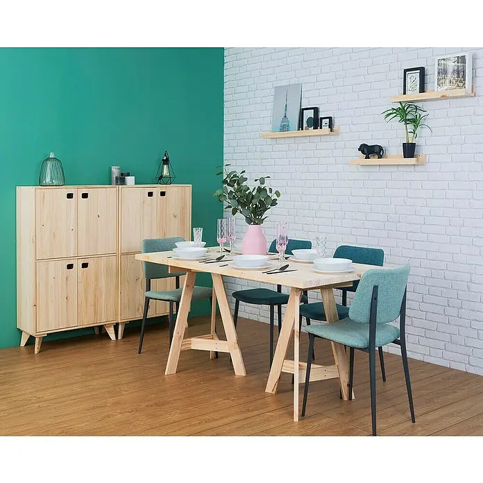 Astigarraga Encimera de madera maciza - Pino, 160 cm x 80 cm x 35 mm - Foto ambiente