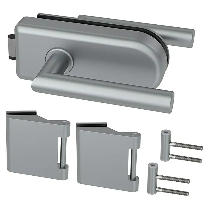 Diamond Doors Glasdrehtür-Set Jubidoor 6.0 - B x H: 821 x 2.013 mm, Einscheibensicherheitsglas (ESG) - Diagonale Ansicht