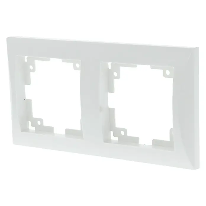 Exin Riva Afdekraam  2-voudig - Frame tweevoudig, Wit - Diagonaal zicht