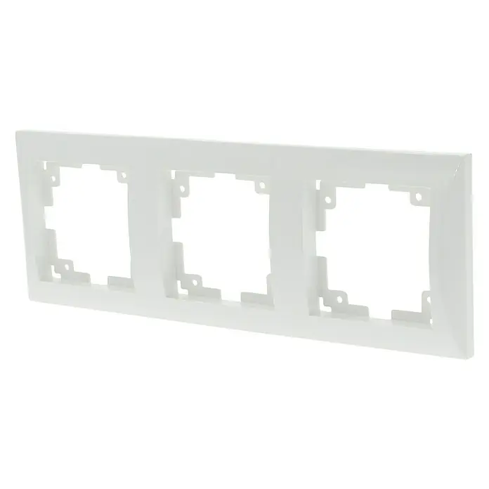 Exin Riva Afdekraam  3-voudig - Frame drievoudig, Wit - Diagonaal zicht