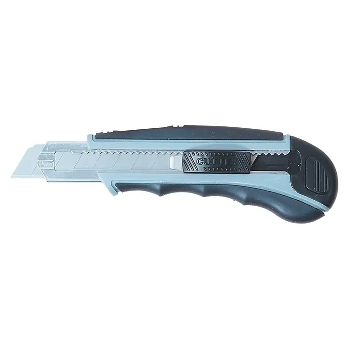 Master Cuttermes softgrip18 mm - Kunststof, Klingbreedte: 18 mm - Zijaanzicht links