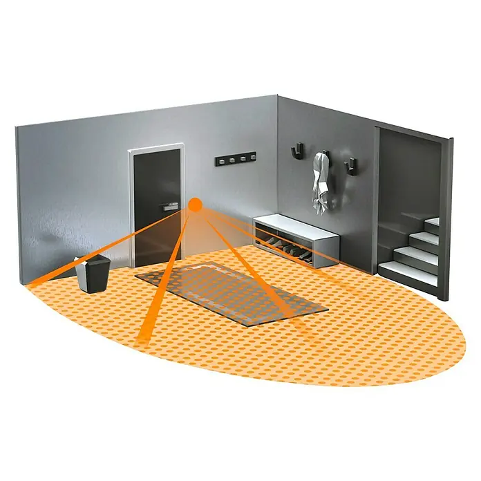 Steinel Sensor-Schalter IR 180 AP easy - Weiß, Reichweite ca.: 8 m - Anwendungsbeispiel
