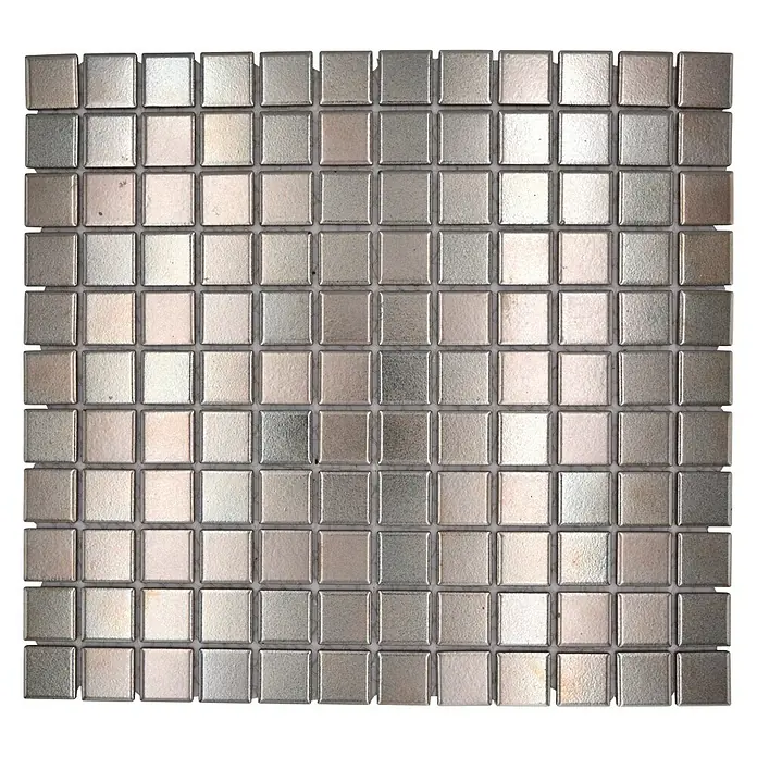 Mozaïektegel vierkant Classic MM Silver - 30 x 32,6 cm, Zilver, Glanzend - Bovenaanzicht