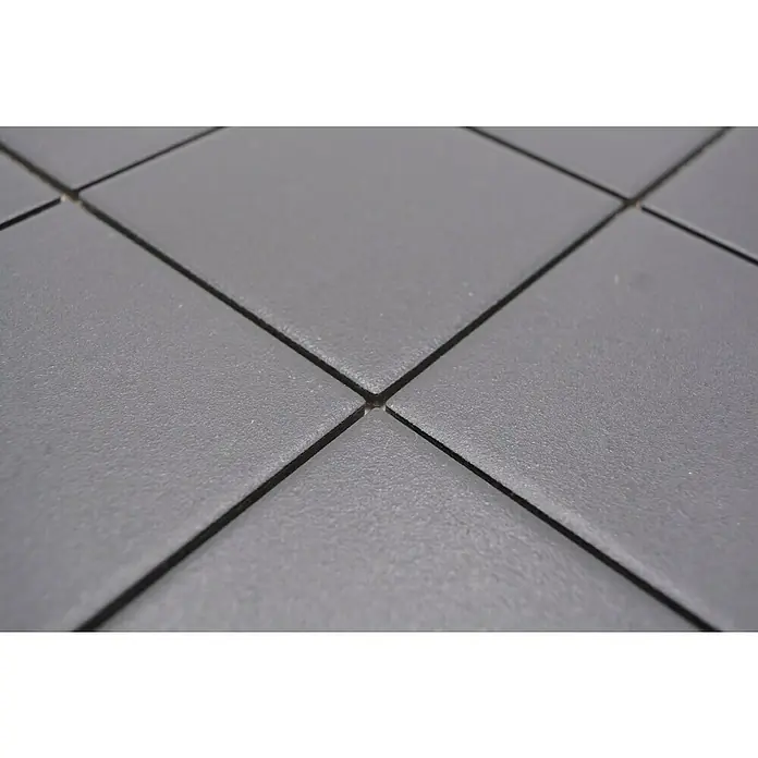 Mozaïektegel vierkant RAT 890 - 29,8 x 29,8 cm, Zwart, Mat - Close-up
