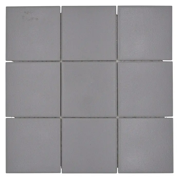 Mosaikfliese Quadrat RAT 900 - 29,8 x 29,8 cm, Grau, Matt - Draufsicht