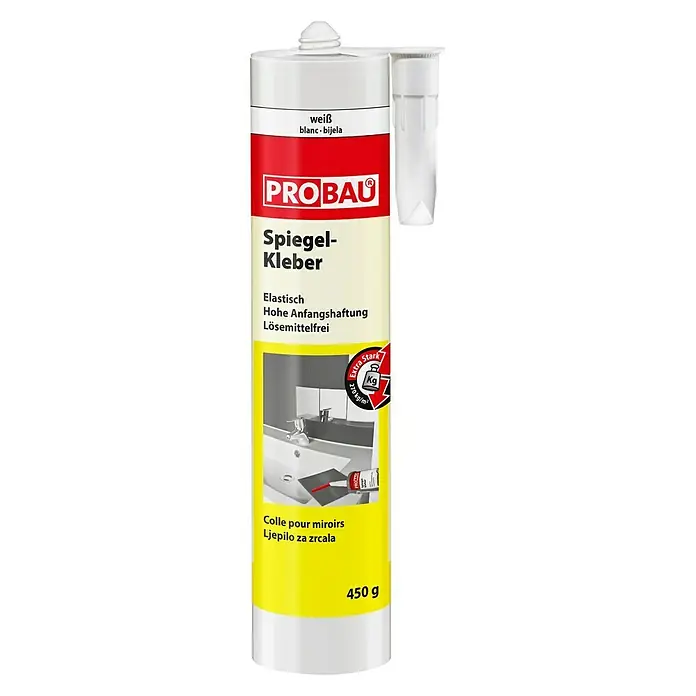 Probau Spiegelkleber - Natur, 310 ml - Vorderansicht