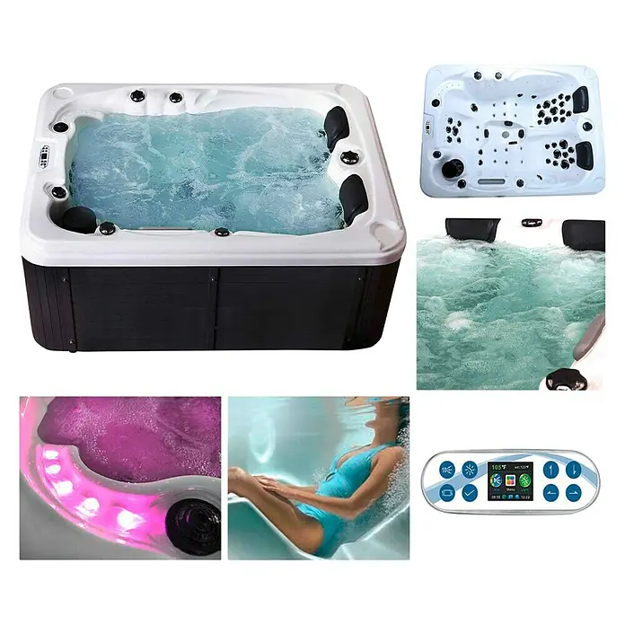 Home Deluxe Außen-Whirlpool Beach - 210 x 155 x 83 cm, 1.200 l, Geeignet für: 2 Personen - Detailaufnahme