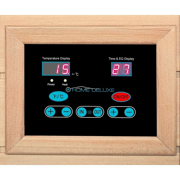 Home Deluxe Infrarotkabine Redsun - 1.750 W, Radio, L x B x H: 105 x 120 x 190 cm - Detailaufnahme
