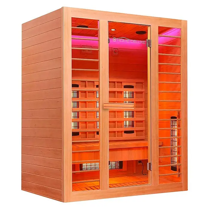 Home Deluxe Infrarotkabine Redsun Deluxe - 6 Vollspektrumstrahler, L x B x H: 110 x 153 x 190 cm - Diagonale Ansicht