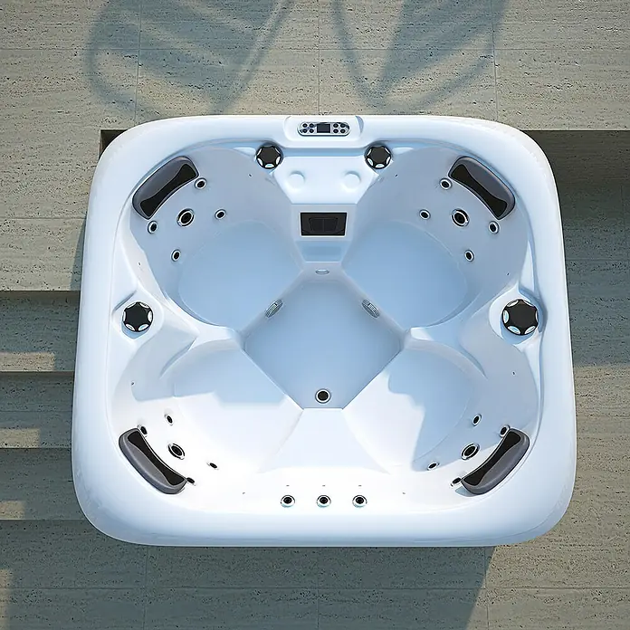 Home Deluxe Außen-Whirlpool Sea Star - 180 x 160 x 79 cm, 850 l, Geeignet für: 4 Personen - Stimmungsaufnahme