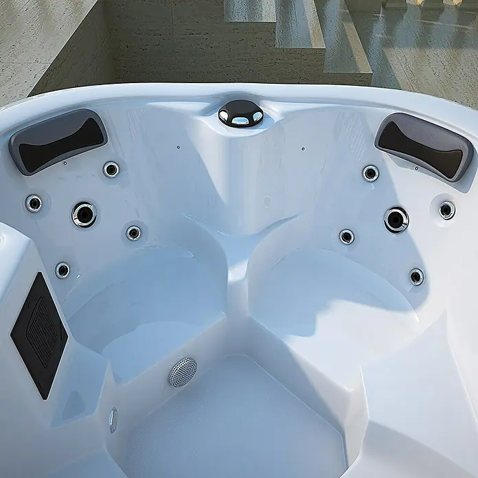 Home Deluxe Außen-Whirlpool Sea Star - 180 x 160 x 79 cm, 850 l, Geeignet für: 4 Personen - Stimmungsaufnahme