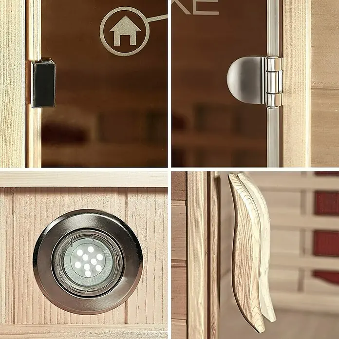 Home Deluxe Infrarotkabine Sahara - 2.445 W, MP3/SD-Card/USB/3,5mm Klinke Radio, L x B x H: 120 x 150 x 190 cm - Stimmungsaufnahme
