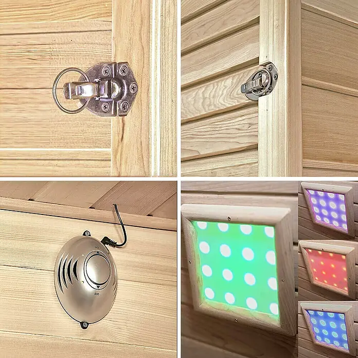 Home Deluxe Infrarotkabine Sahara - 2.445 W, MP3/SD-Card/USB/3,5mm Klinke Radio, L x B x H: 120 x 150 x 190 cm - Stimmungsaufnahme