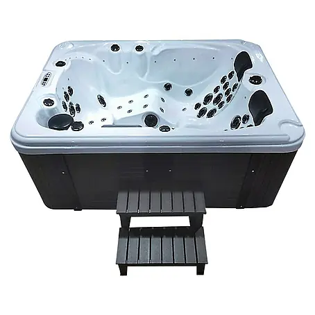Home Deluxe  Außen-Whirlpool Beach mit Treppe/ Thermoabdeckung