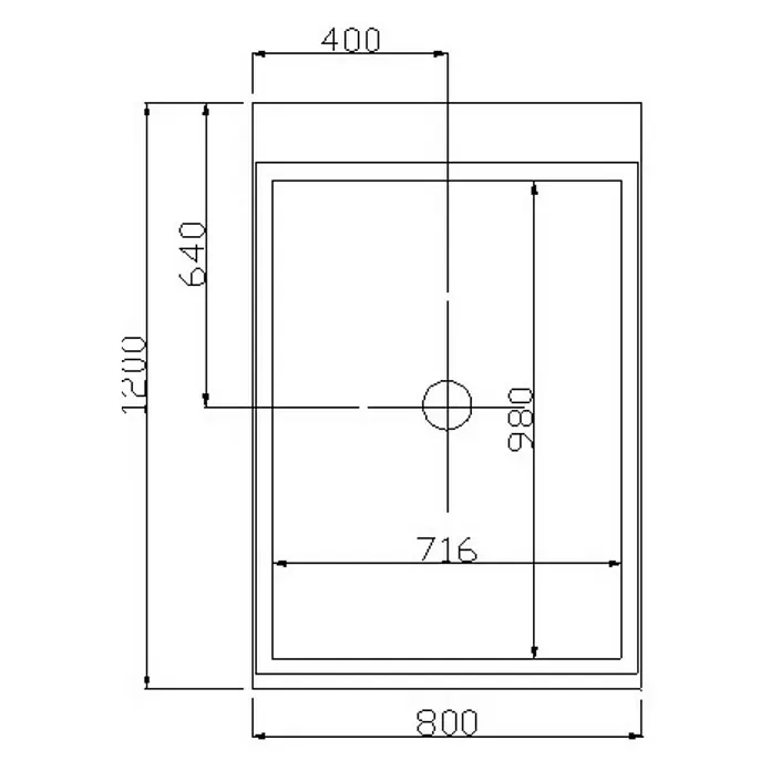 Home Deluxe Dampfdusche - 120 x 80 x 220 cm, Touchscreen-Bedienelement - Skizze