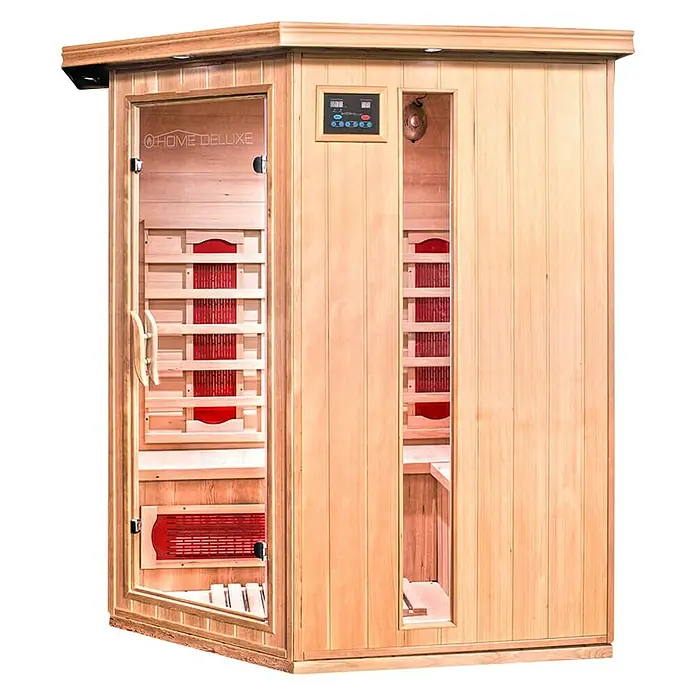 Home Deluxe Infrarotkabine Redsun - 2.075 W, 6 Keramikstrahler, L x B x H: 120 x 155 x 190 cm - Vorderansicht