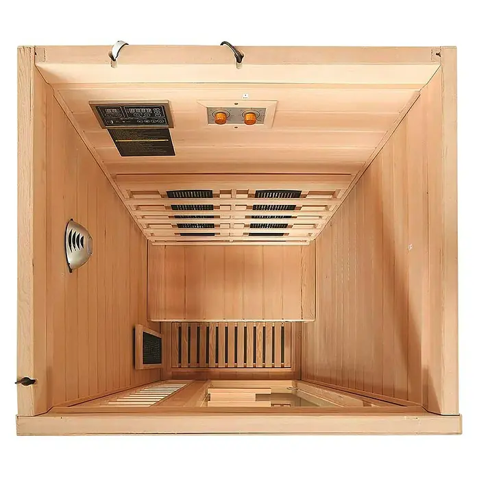 Home Deluxe Infrarotkabine Redsun Deluxe - 4 Vollspektrumstrahler, L x B x H: 90 x 90 x 190 cm - Ansicht von oben