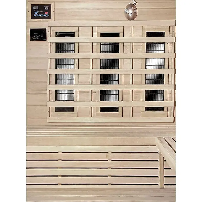 Home Deluxe Infrarotkabine Sahara - 2.580 W, 8 Vollspektrumstrahler, L x B x H: 150 x 150 x 200 cm - Stimmungsaufnahme