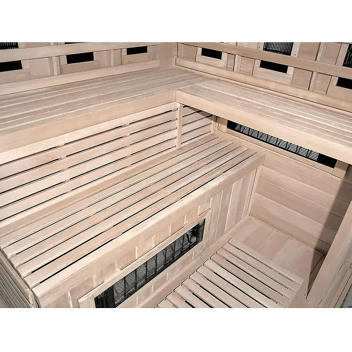 Home Deluxe Infrarotkabine Sahara - 2.580 W, 8 Vollspektrumstrahler, L x B x H: 150 x 150 x 200 cm - Stimmungsaufnahme