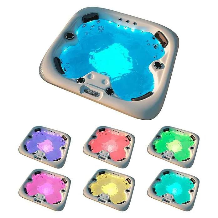Home Deluxe Außen-Whirlpool Sea Star - 180 x 160 x 79 cm, 850 l, Geeignet für: 4 Personen - Ansicht von oben