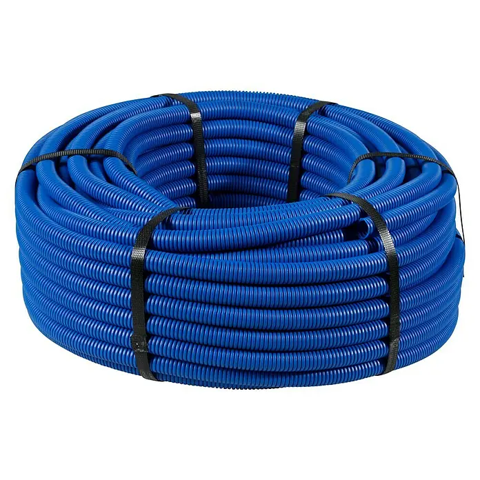 Protector para tubería de cobre - Ø x L: 28 mm x 50 m, Azul - Vista frontal