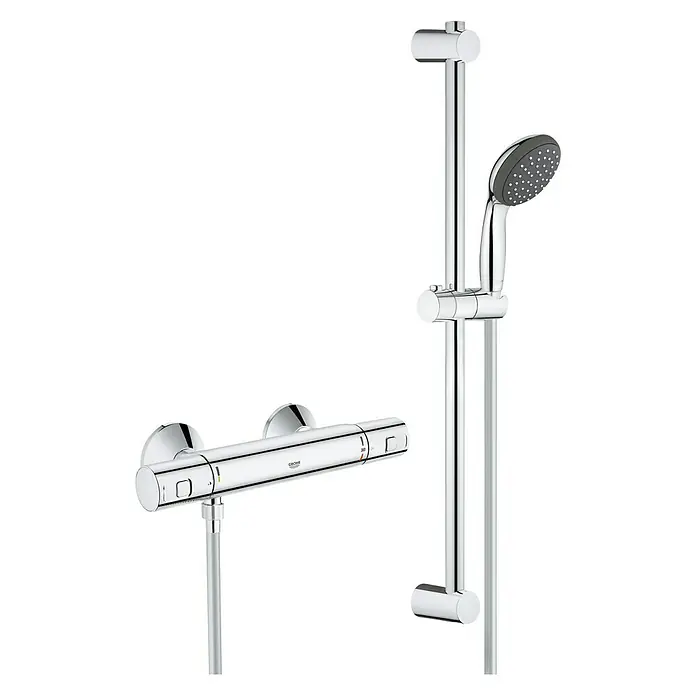 Grohe Set de ducha Precision Start - Sistema antical, Distancia entre orificios: 150 ± 15 mm, Cromo - Vista frontal