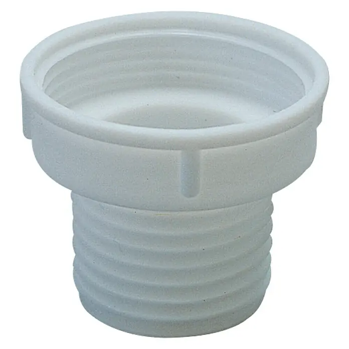 Manguito de unión de válvula y sifón flexible - 1¼'', 35 mm, Blanco - Vista frontal
