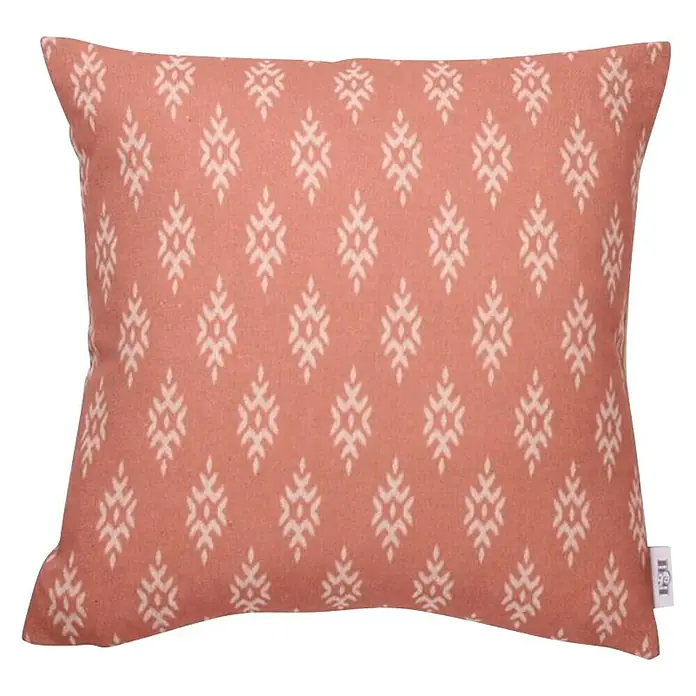 Cojín Jaipur - Rosa, 45 x 45 cm, 100% algodón - Vista frontal