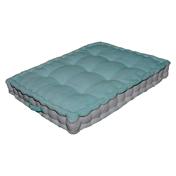 Cojín para asiento - 80 x 60 cm, Mint, 100% algodón - Vista angular