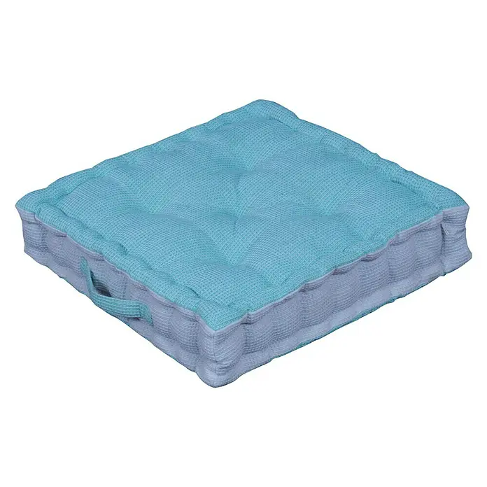 Cojín de suelo - 45 x 45 cm, Mint, 100% algodón - Vista angular
